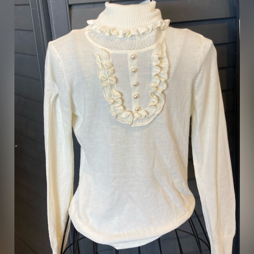 Dita Victorian look turtleneck sweater